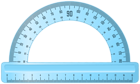 Blue Protractor PNG Clipart