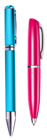 Blue and Pink Pens Transparent PNG Vector Clipart