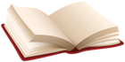 Book Open Red PNG Transparent Clipart