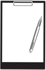 Clipboard With Pen PNG Clip Art Image