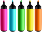 Colored Markers PNG Clipart