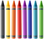 Colorful Crayons PNG Clip Art Image
