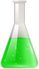 Flask Green Transparent PNG Clipart