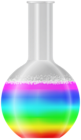 Flask Multicolour PNG Transparent Clipart