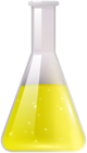 Flask Yellow Transparent PNG Clipart