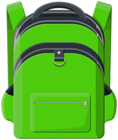 Green Backpack PNG Clipart