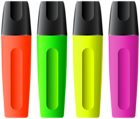 Neon Markers PNG Clipart