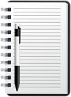 Notebook and Pen PNG Clip Art Image