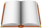 Open Book Brown PNG Clip Art Image