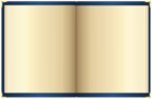 Open Vintage Book Blue PNG Clipart