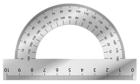 Protractor Transparent PNG Vector Clipart
