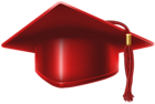 Red Graduation Cap PNG Clip Art Image