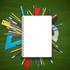 School Board and Notebook Background