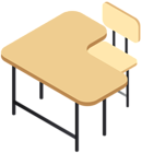 School Desk PNG Clip Art Image