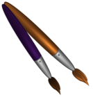School Paint Brushes PNG Clipart Image