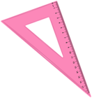 School Triangle Ruler Pink PNG Clipart