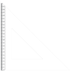 School Triangular Ruler PNG Clipart Image