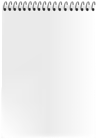 Spiral Blank Page PNG Clip Art Image