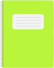 Spiral Green Notebook PNG Clip Art