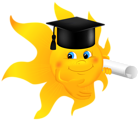 Sun with Diploma PNG Clipart Image