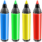 Text Markers Clipart Image
