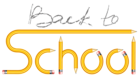 Transparent Back to School with Pencils PNG Clipart Image
