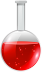 Transparent Red Flask PNG Clipart
