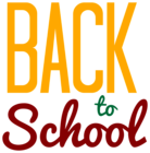 Yellow Back to School PNG Clipart Image