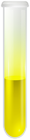 Yellow Lab Test Tube PNG Transparent Clipart