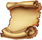 Old Scroll Paper PNG Clip Art Image