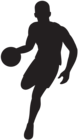 Basketball Player Silhouette Clip Art Image