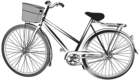 Bicycle Silhouette PNG Clip Art Image