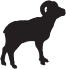 Bighorn Sheep Silhouette PNG Clip Art Image