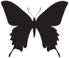 Butterfly Silhouette PNG Transparent Clipart