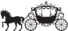 Carriage Silhouette PNG Clip Art Image