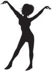 Dancing Girl Silhouette Clip Art PNG Image