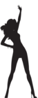 Dancing Woman Silhouette PNG Transparent Clip Art Image