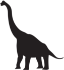 Dinosaur Silhouette PNG Clip Art Image