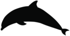 Dolphin Silhouette PNG Transparent Clipart