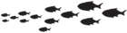 Fish Passage Silhouette PNG Clip Art Image