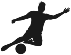 Football Player PNG Silhouette Clipart