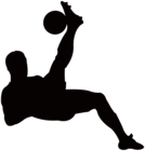 Football Player Silhouette Transparent PNG Clip Art Image