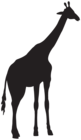 Giraffe Silhouette PNG Transparent Clipart