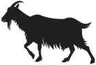Goat Silhouette PNG Clip Art Image