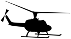 Helicopter Silhouette Clip Art Image