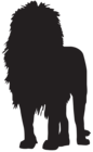 Lion Silhouette PNG Transparent Clip Art Image