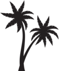 Palms Silhouette PNG Clip Art