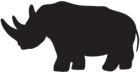 Rhino Silhouette PNG Clipart