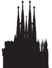 Sagrada Familia Silhouette PNG Clip Art