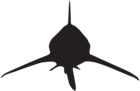 Shark Attack Silhouette PNG Clip Art Image